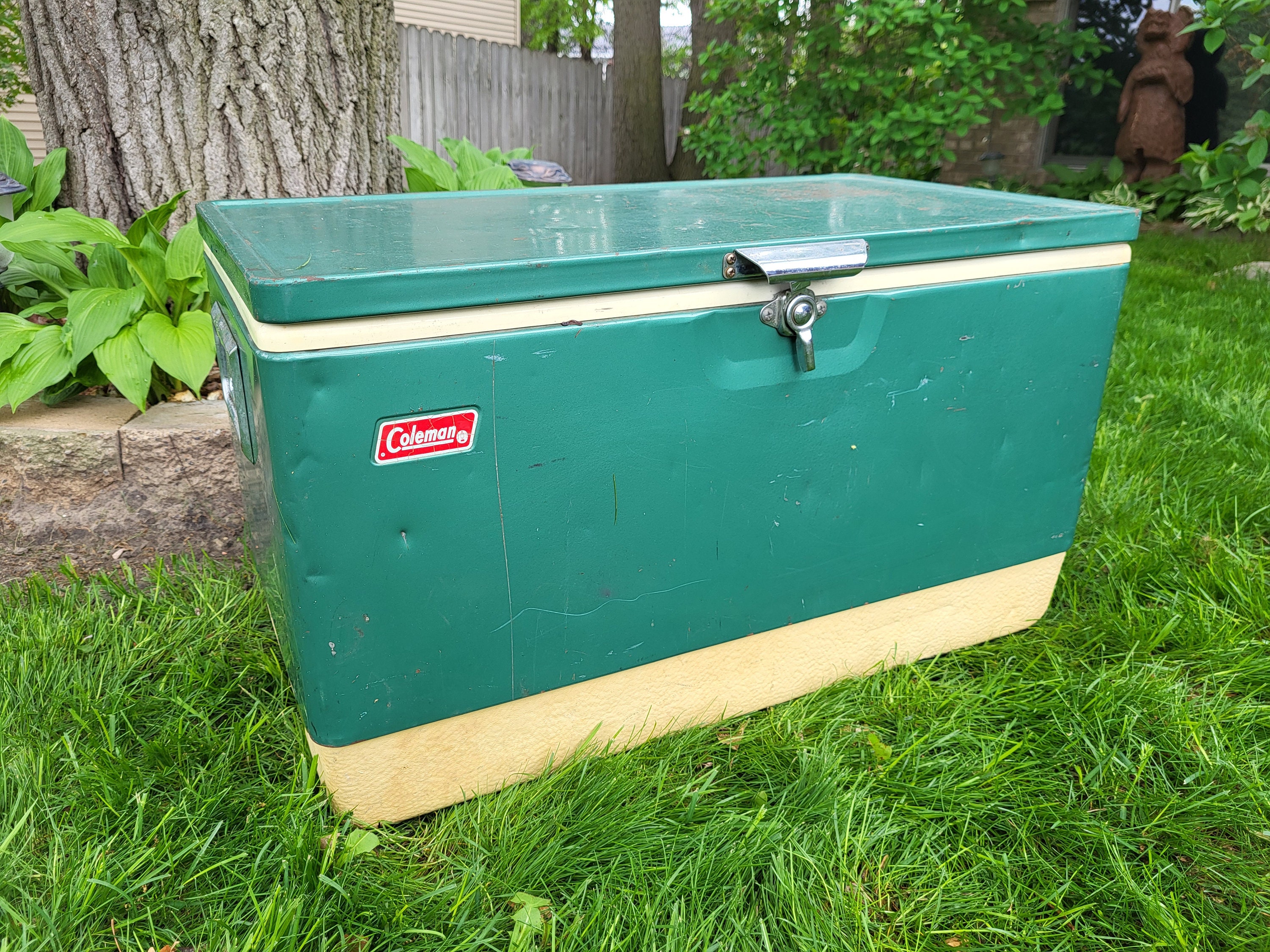 Retro Green Metal Coleman Cooler - Etsy