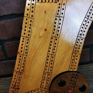 Large Handmade Golf Cart Cribbage Board image 6