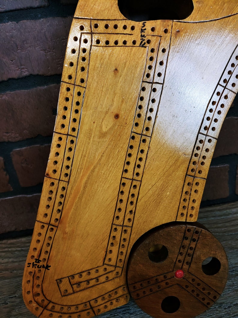 Large Handmade Golf Cart Cribbage Board image 6