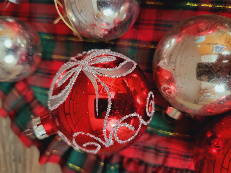17 Vintage Glass Christmas Ornaments image 5