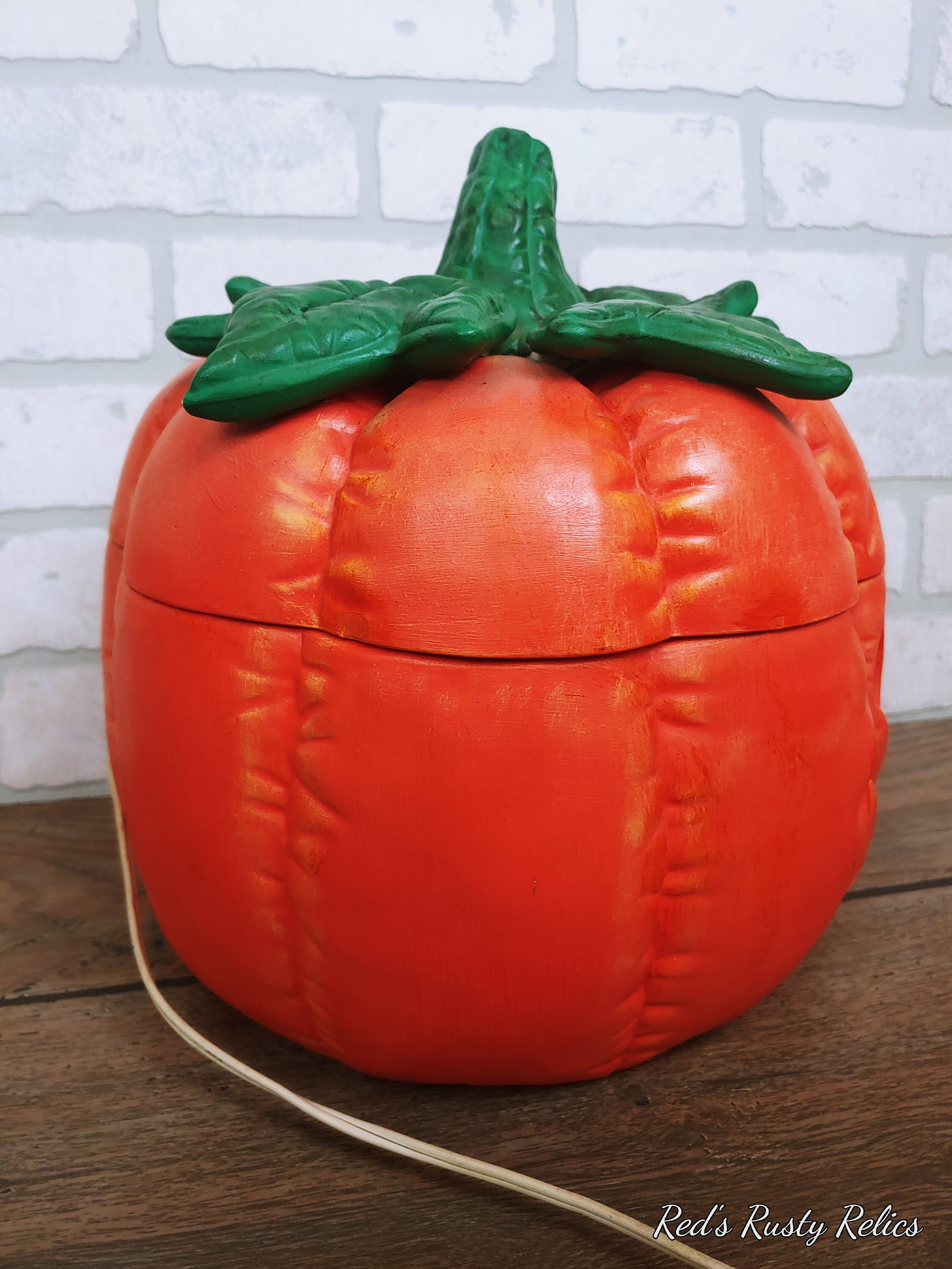 Vintage Ceramic Lighted Halloween Pumpkin Jack O Lantern - Etsy