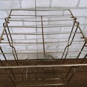 Mid Century Wire Record Rack Record Player Holder image 7