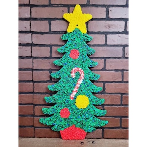 Vintage Melted Plastic Popcorn Christmas Tree
