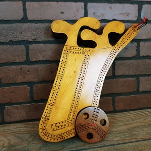 Large Handmade Golf Cart Cribbage Board image 1