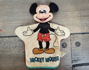 Vintage Walt Disney Mickey Mouse Hand Puppet