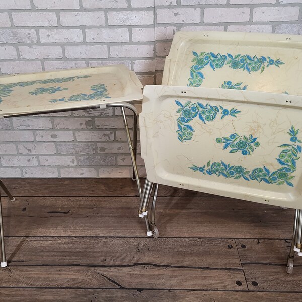 Tv Tray Storage Rack Etsy