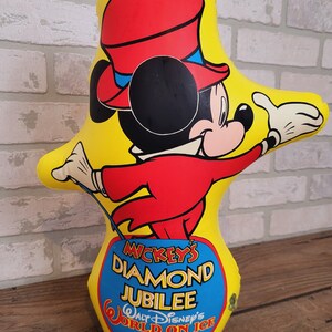 Vintage 1988 Mickey Mouse Diamond Jubilee World on Ice Inflatable Toy bild 4