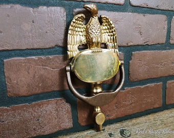 Vintage Brass Eagle Door Knocker