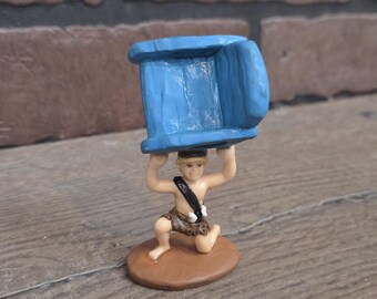 Vintage PVC Figurine of Bamm-Bamm Rubble from The Flintstones Live-Action Movie Era, Manufactured by Amblin / UCS