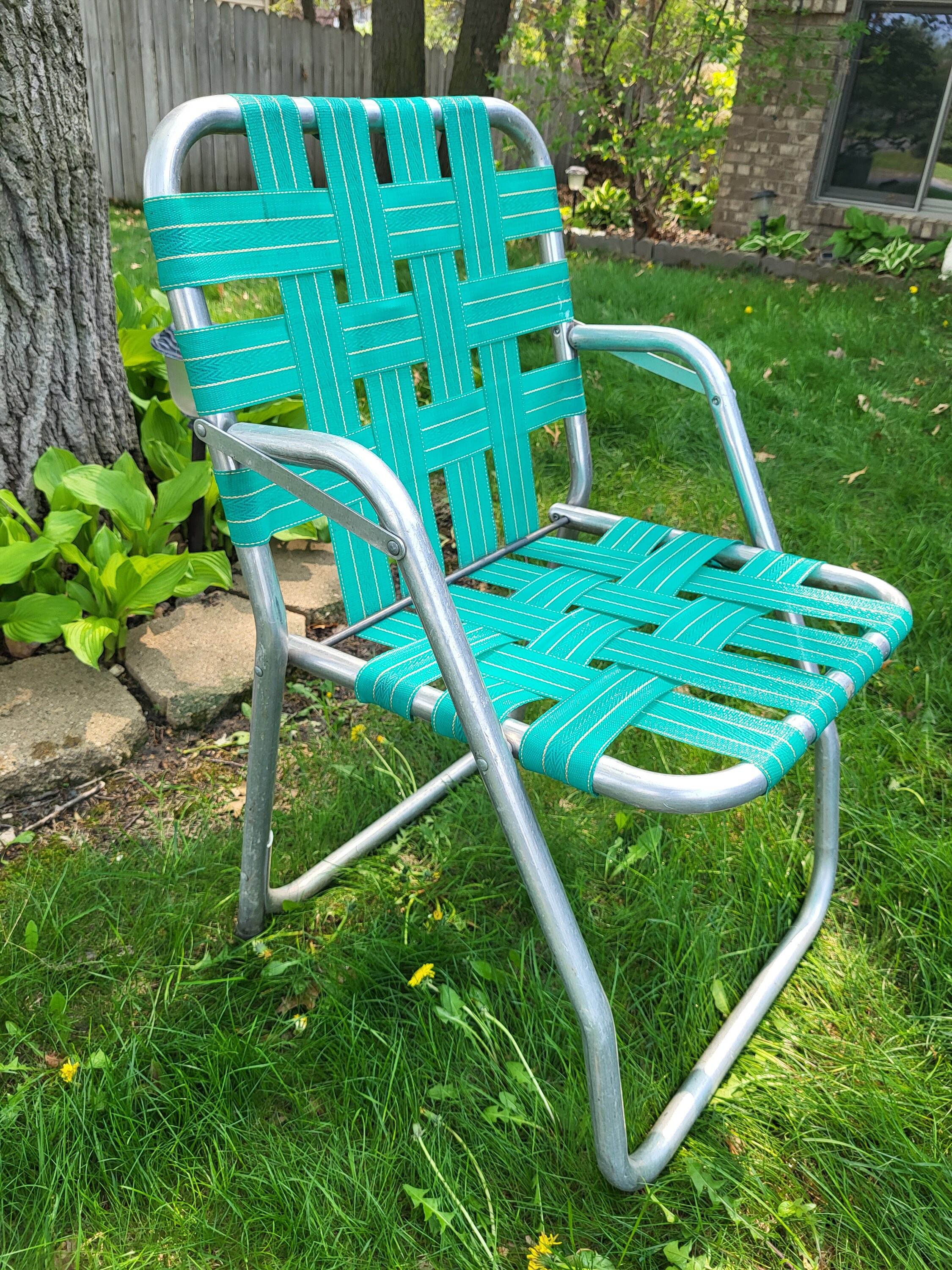 CLARIN　FOLDING CHAIR WITH ARM Teal Clarin Chair w. Arm – Retro Colony