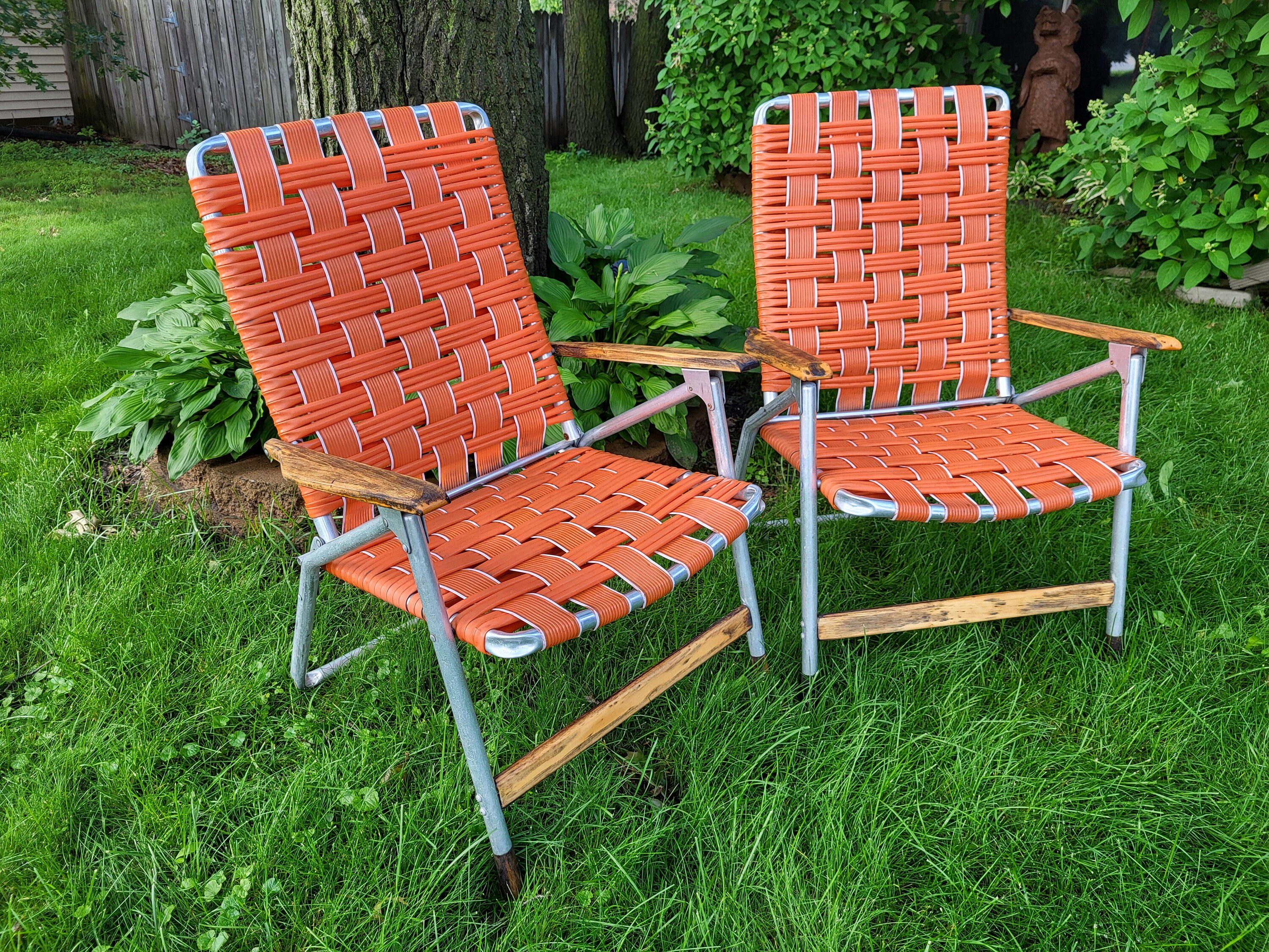 セール 登場から人気沸騰 Telescope Vintage of Pair Folding and White Tube Furniture テーブル・チェア・ハンモック