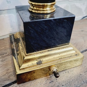 OMI Koch & Lowey Marble Gooseneck Brass Task Table Desk Lamp 画像 9