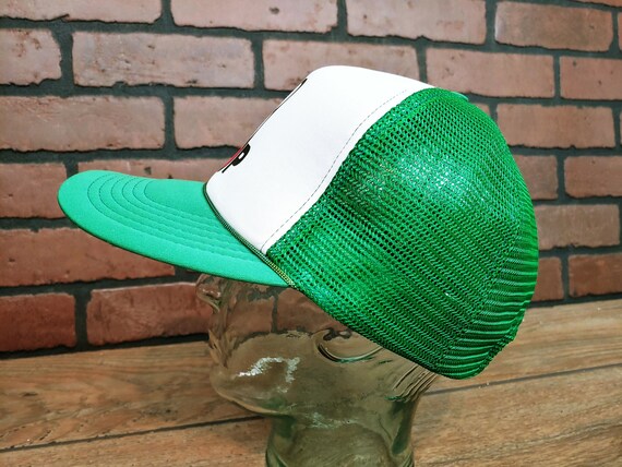 Vintage Green Operation Stop Trucker Snapback Hat… - image 6