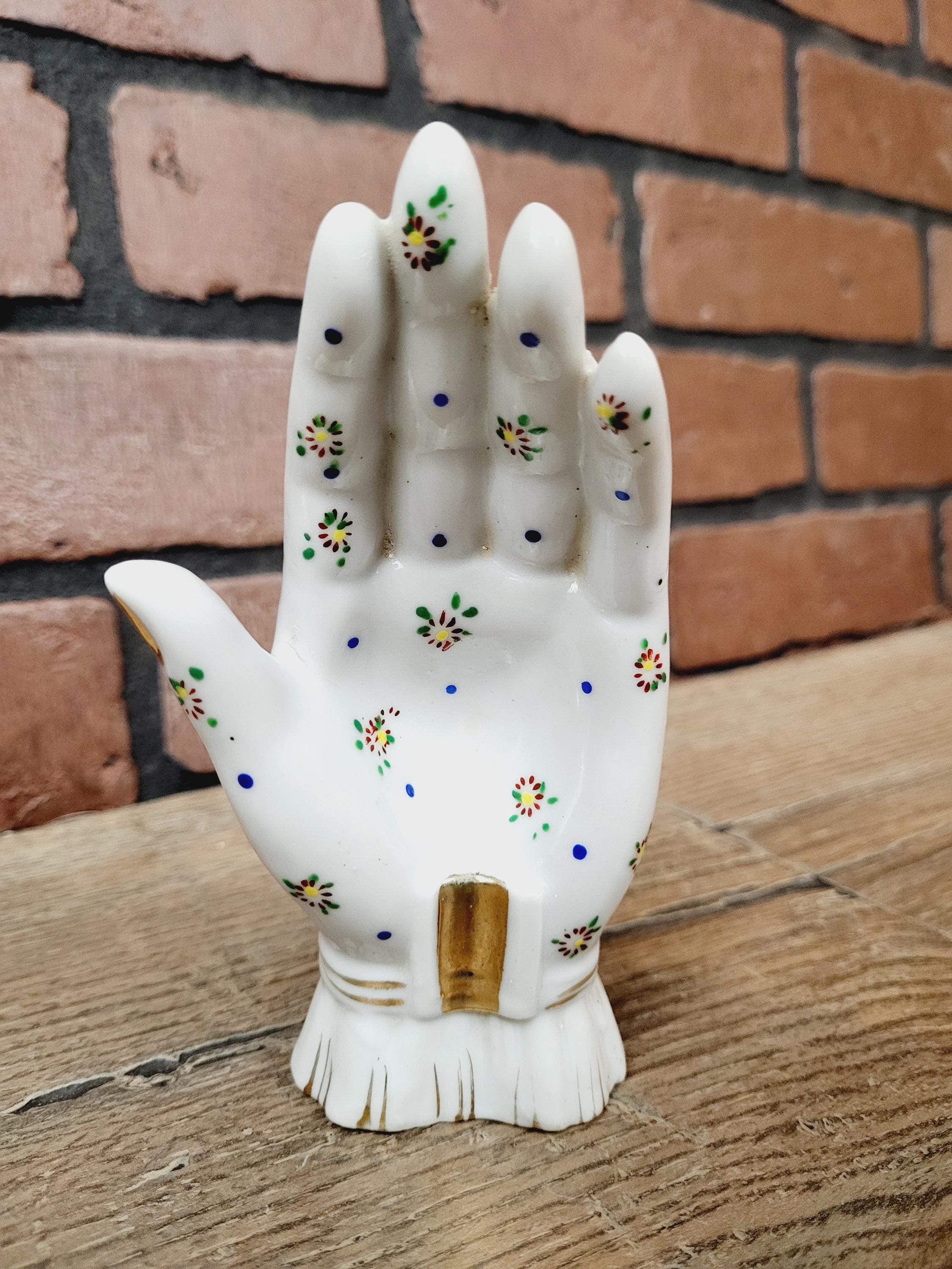 Vintage Ceramic Hand ハンドモチーフ 小物入れ Vintage Ceramic Hand