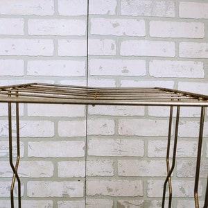 Mid Century Wire Record Rack Record Player Holder image 3