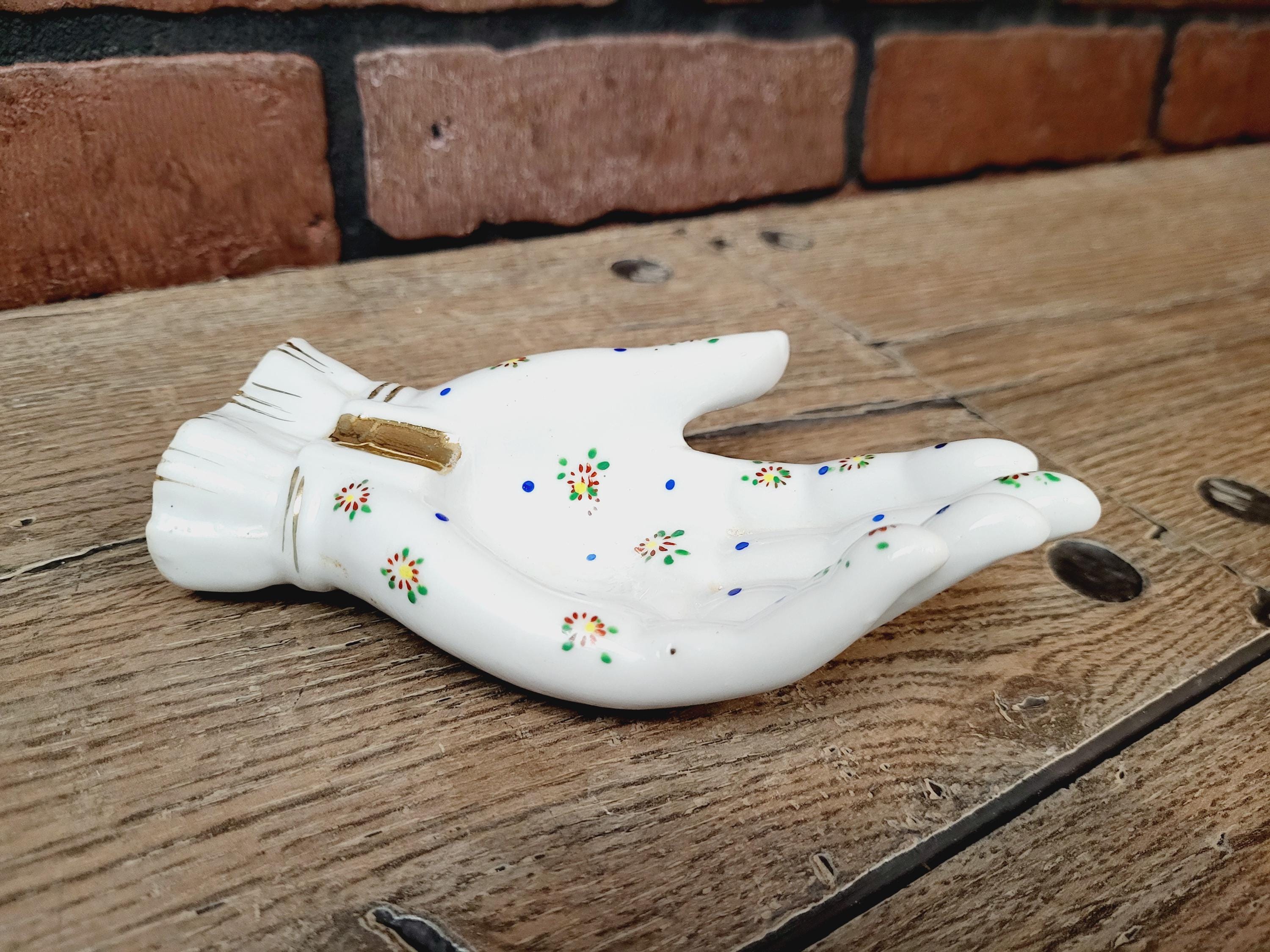 Vintage Ceramic Hand ハンドモチーフ 小物入れ Vintage Ceramic Hand
