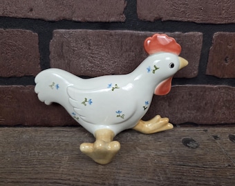 Vintage Otagiri Ceramic Rooster/Hen/Chick Chicken Kitchen Towel Holder