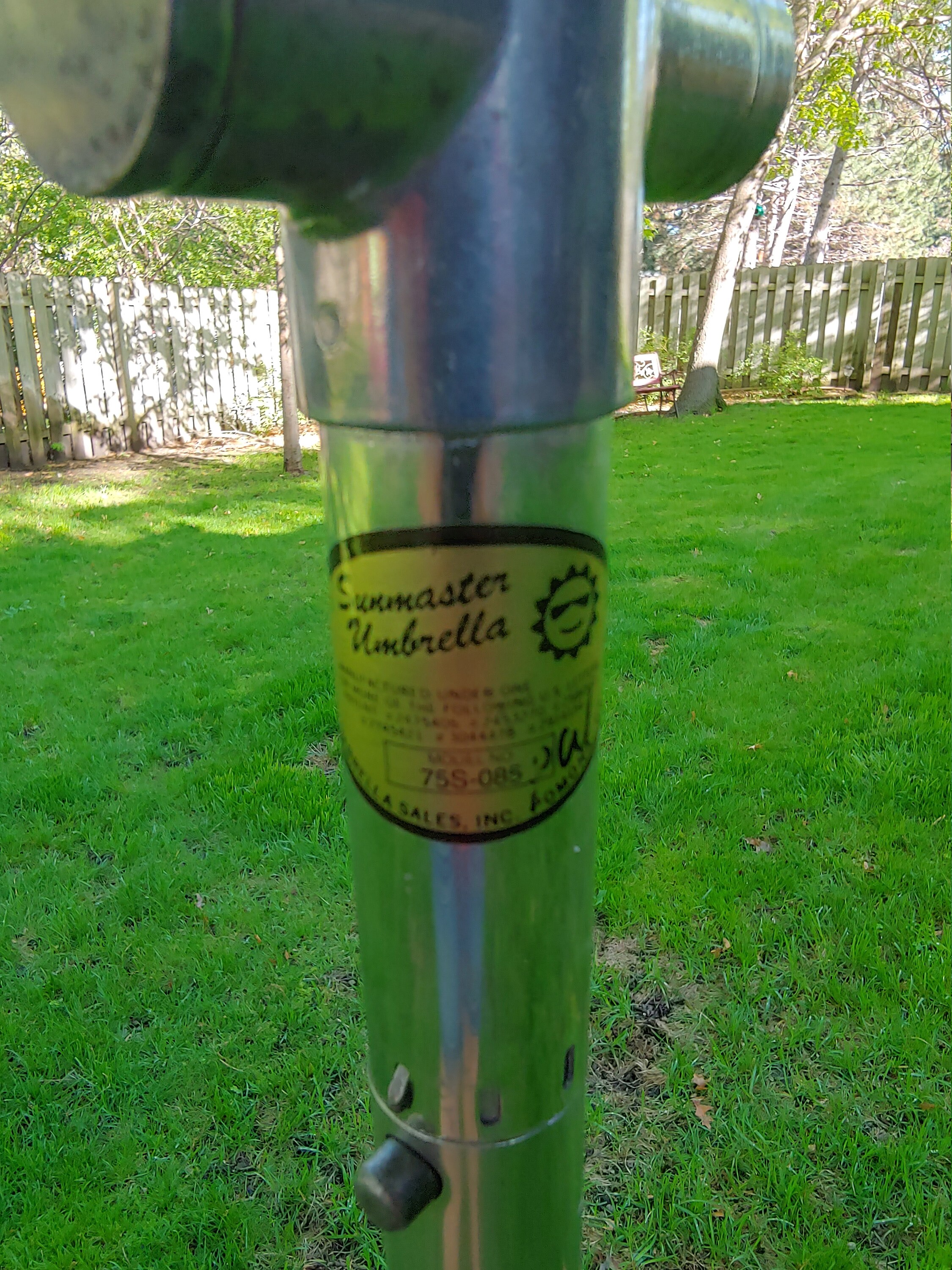 Groovy Sunmaster Blue and Grey Scalloped Patio Umbrella Etsy