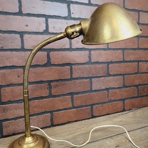 Industrial SRS Esrobert Bronze Gooseneck Desk Lamp image 5