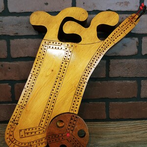 Large Handmade Golf Cart Cribbage Board image 2