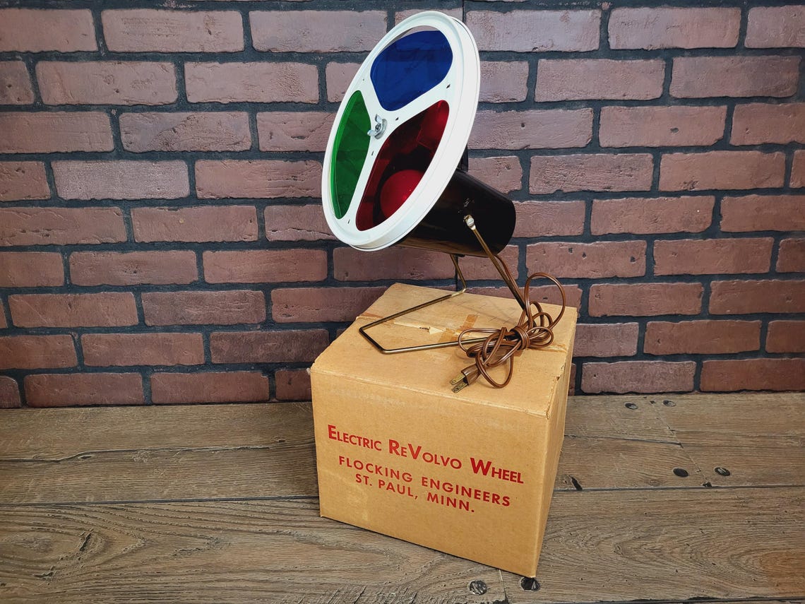 Revolving Revolvo Lite Motorized Color Wheel Tree Light With Box - Etsy