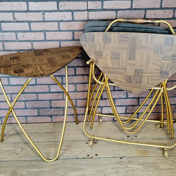 Tv Tray Storage Rack Etsy