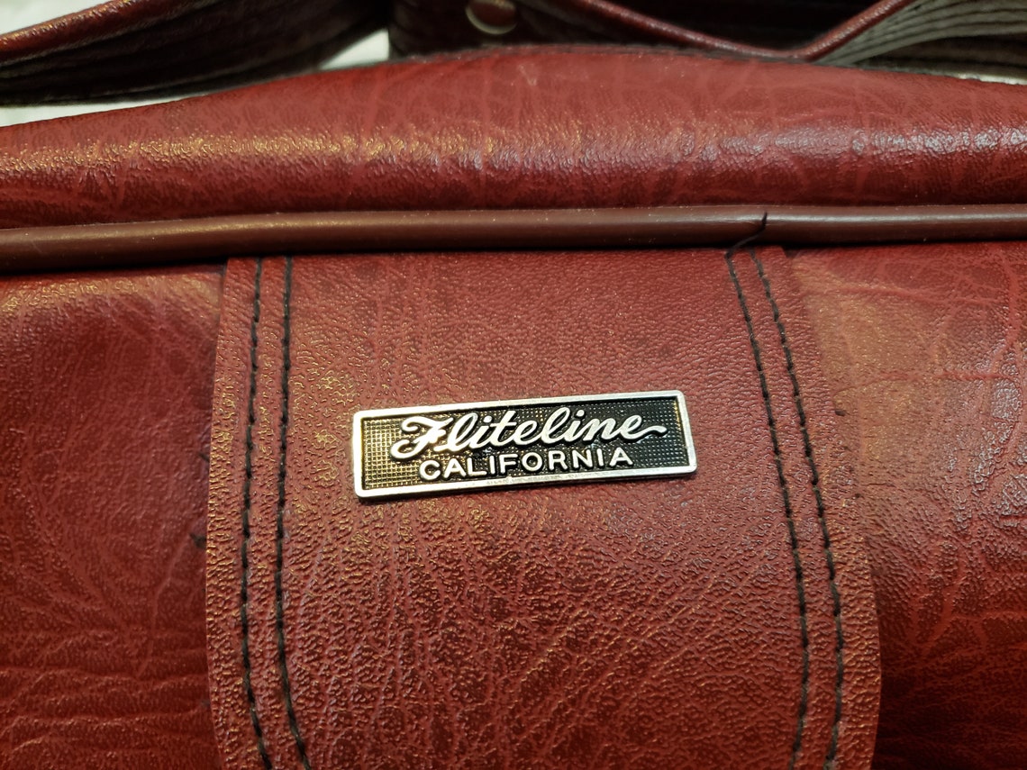 Maroon Brown Burgandy Fliteline California Carry on Travel - Etsy