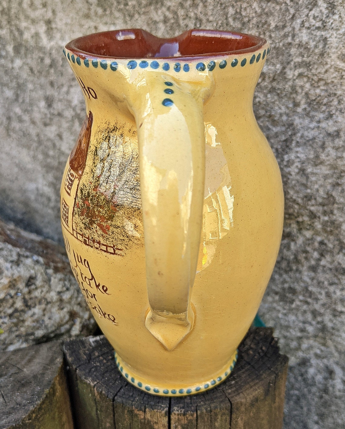 Scores Pottery Jug Exeter by Potter G M Jones Westward Ho Etsy