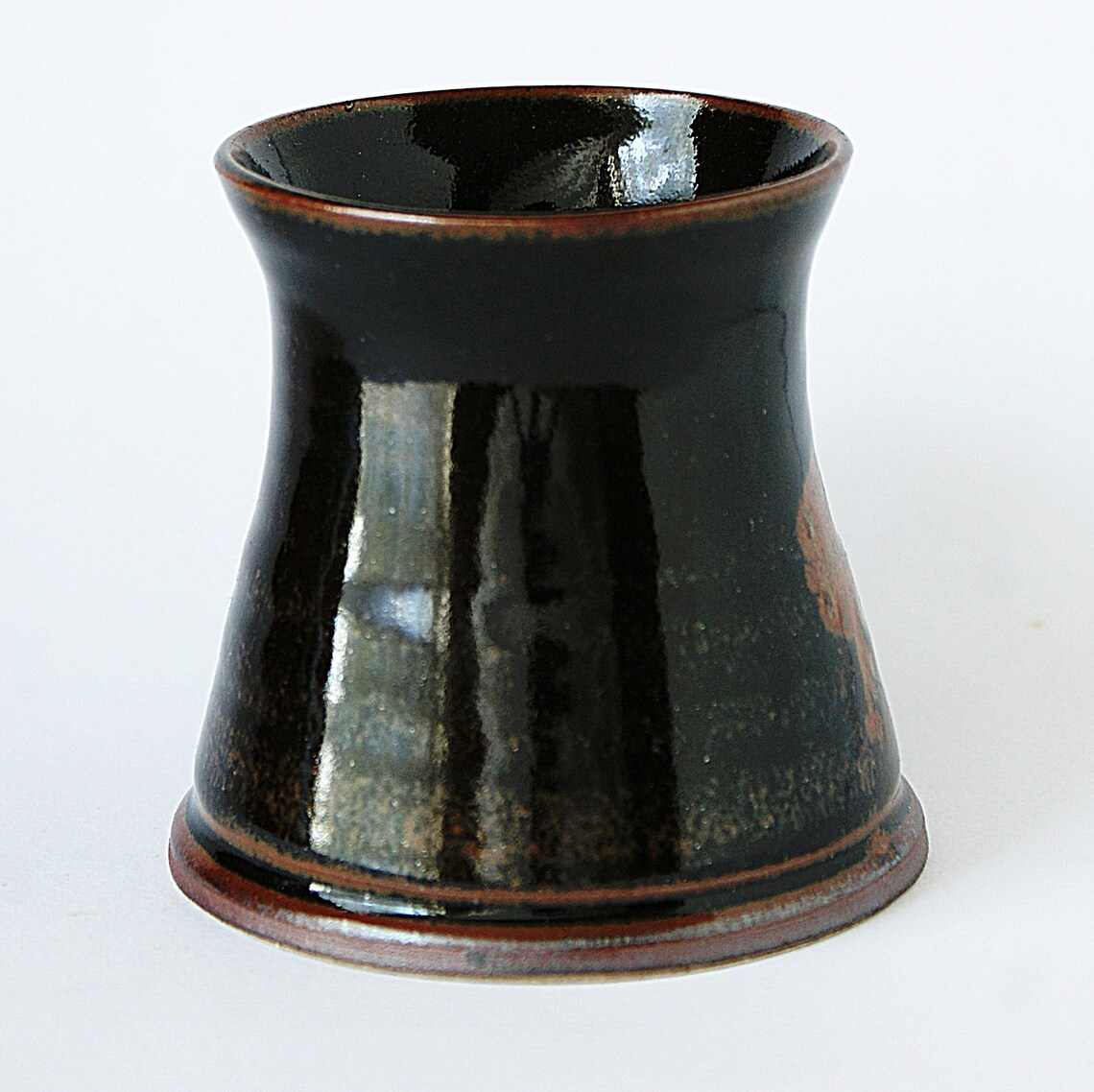 Glenshee Pottery Tankard With Black Tenmoku Glaze Stoneware Etsy