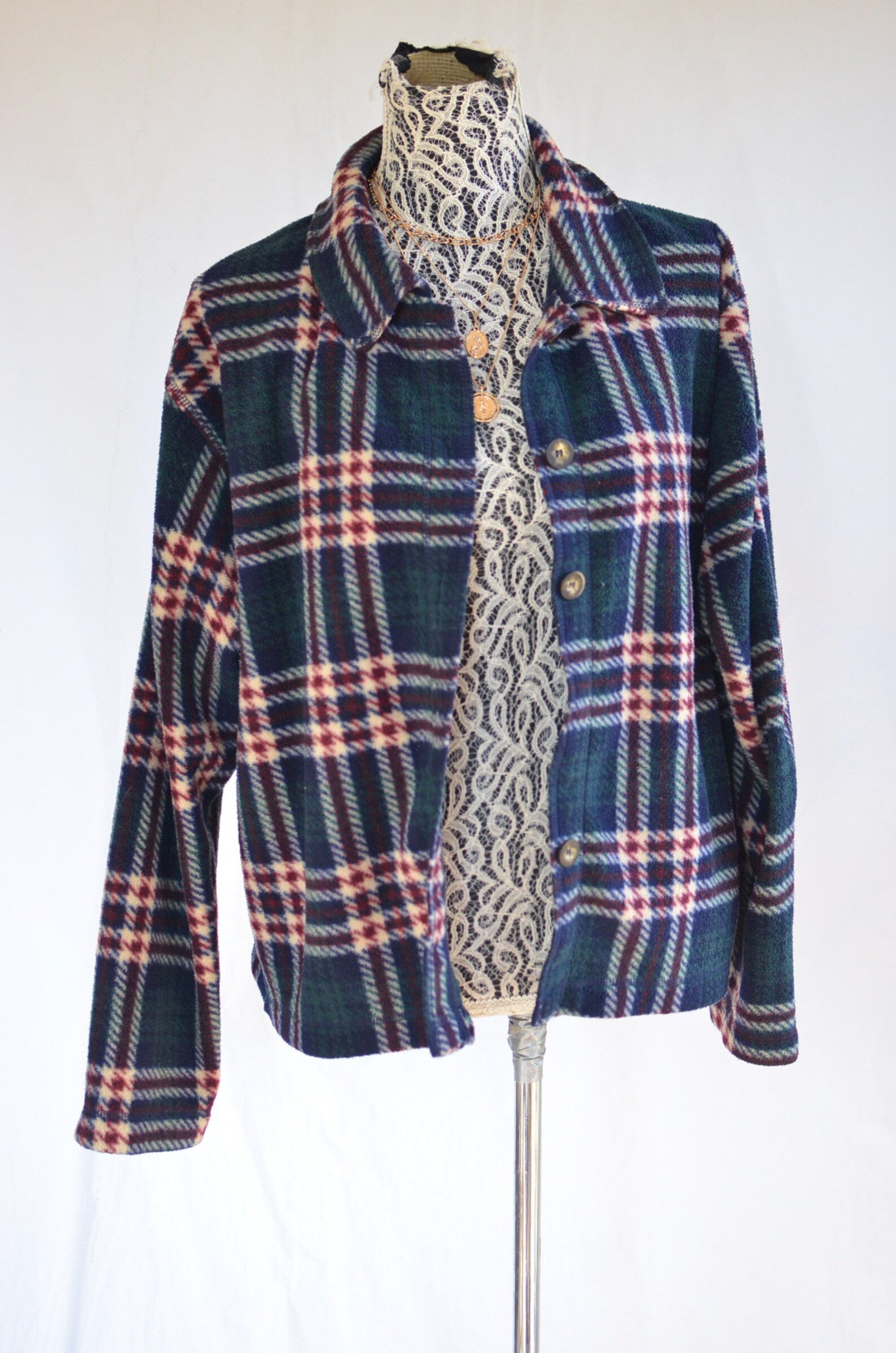 90 Flannel Jacket large / Grunge Flannel / 90s Aesthetic / Etsy