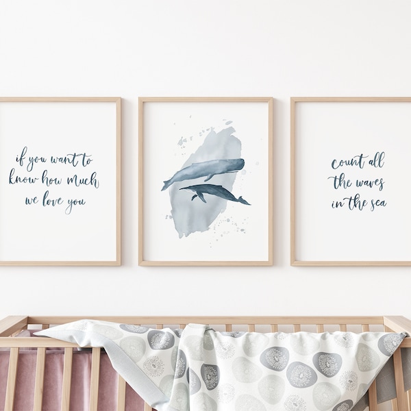 Whale Nursery Decor Etsy