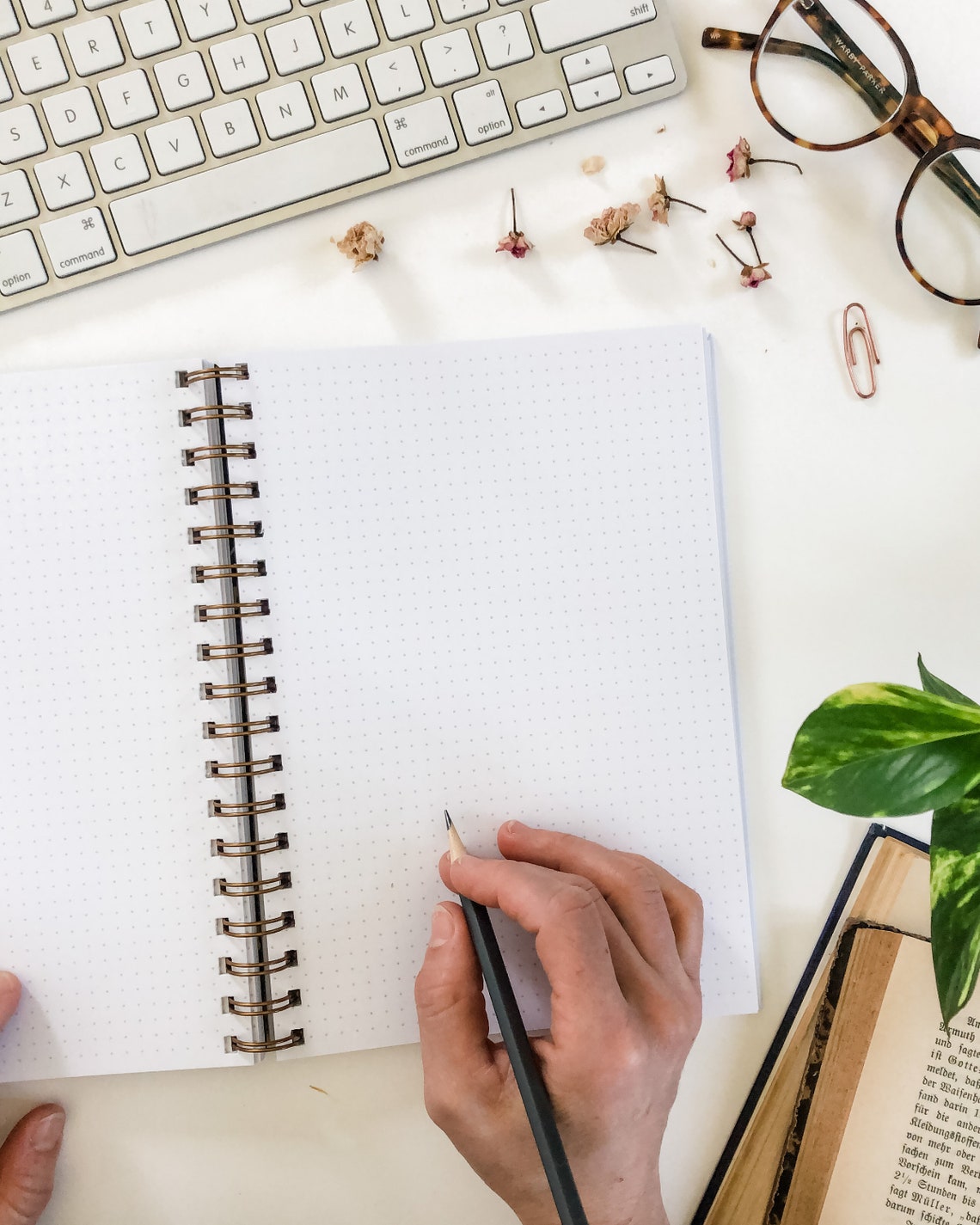 Dot Journal Spiral Bound Dot Grid Spiral Notebook Grid Etsy