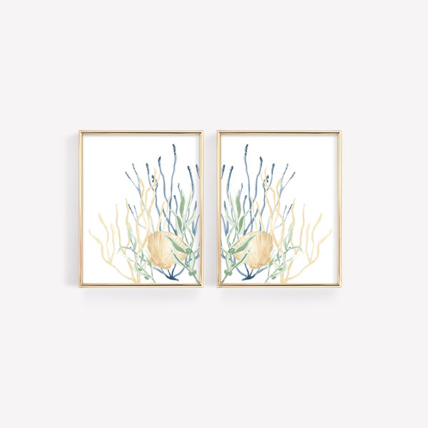 Blue Green Coral - Etsy