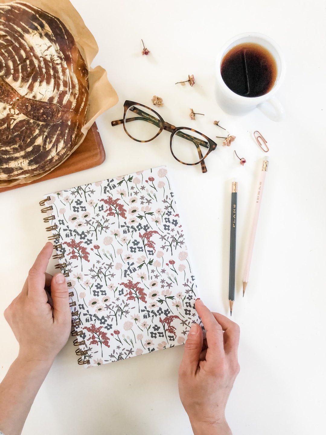 Dot Journal Spiral Bound Dot Grid Spiral Notebook Grid Etsy