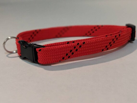 hockey lace dog collar