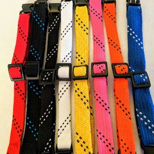 hockey lace dog collar