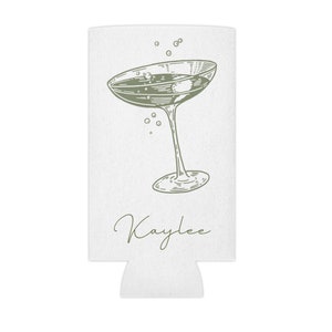 Martini, nome PERSONALIZZATO Can Cooler, addio al nubilato personalizzato Coozie