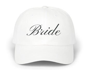 Embroidered Bride Baseball Cap, Wedding Gift Hat for Bride, Bachelorette Party Cap, Bridal Shower Gift