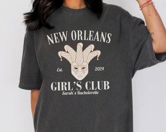 CUSTOM New Orleans Girls Club, Personalized Bachelorette Oversized T-shirt