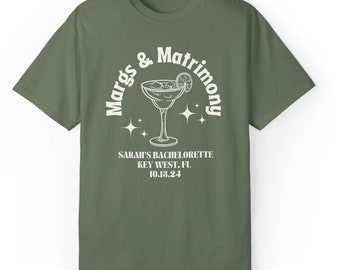 CUSTOM Margs and Matrimony Bachelorette T-Shirt