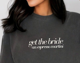 Get the Bride an Espresso Martini T-shirt, Bachelorette Party Gift for the Bride, Margs and Matrimony Bach Theme