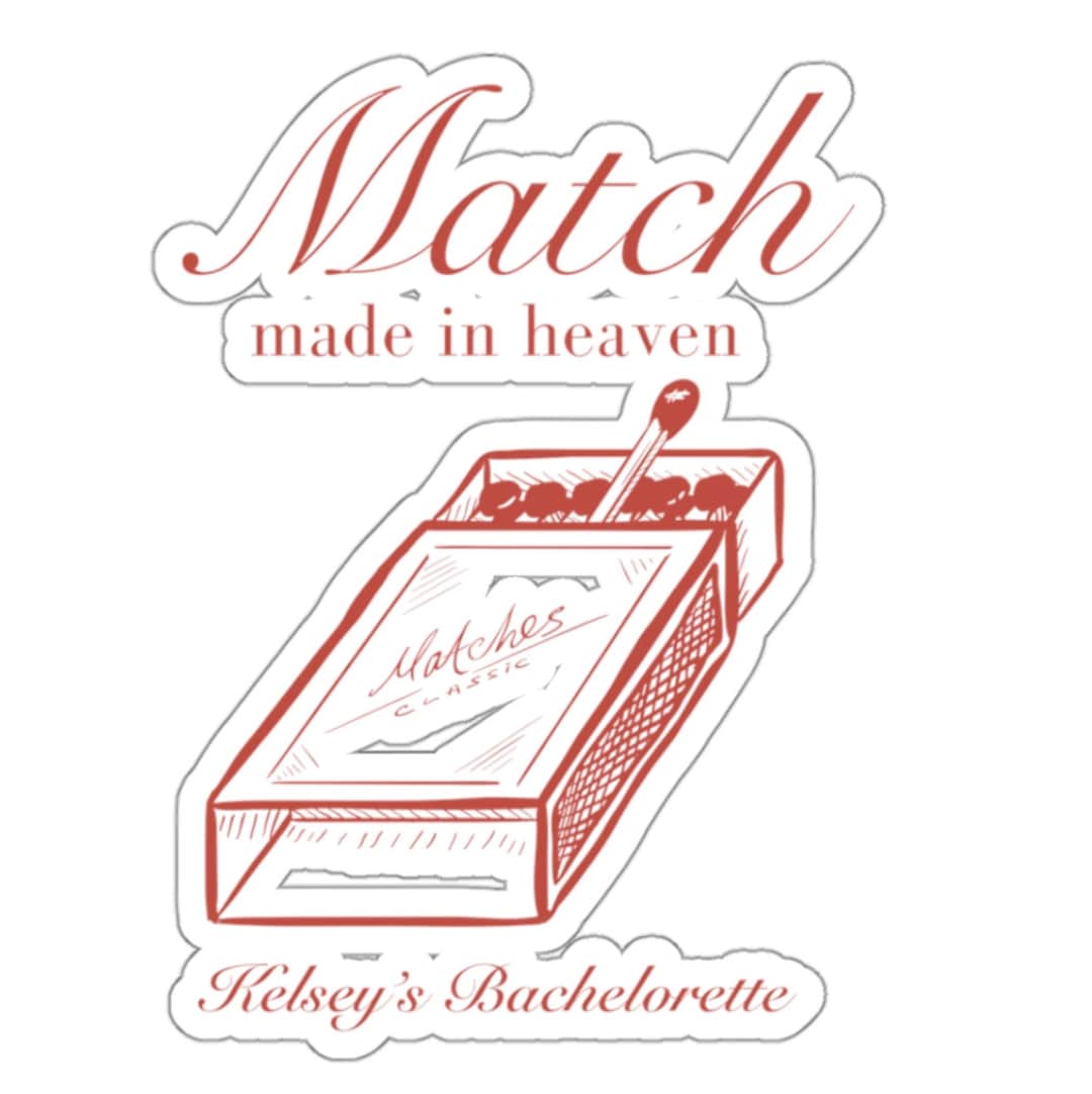 Custom Match Made in Heaven Sticker - Etsy