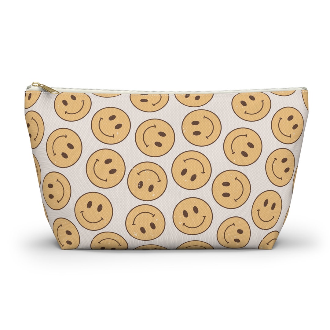 Smiley Face Makeup Bag Etsy
