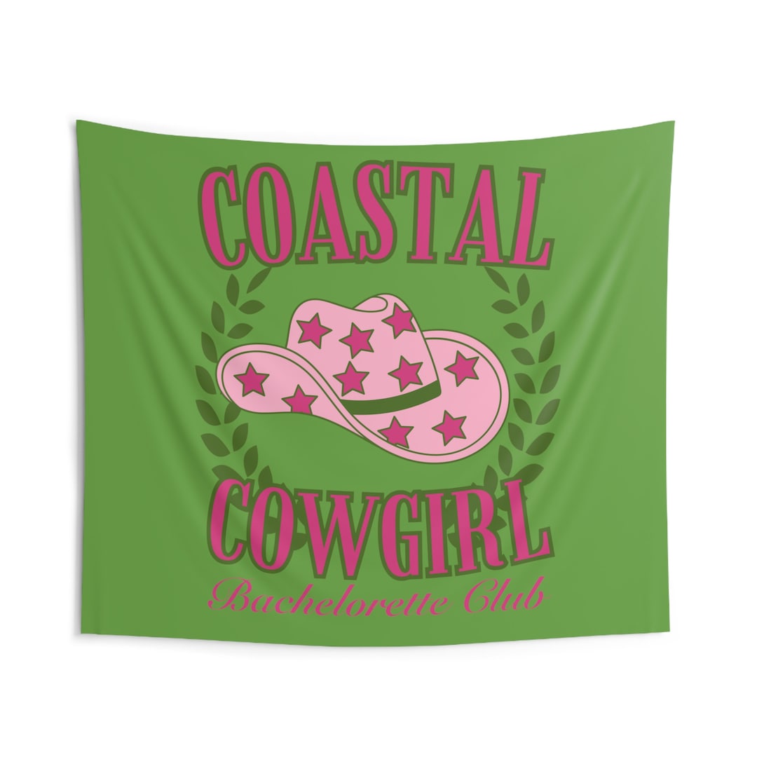 Coastal Cowgirl Bachelorette Party Indoor Wall Tapestries - Etsy