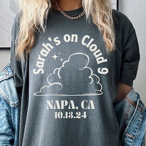 T-shirt CUSTOM On Cloud Nine pour célibataire