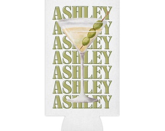 NIESTANDARDOWA nazwa chłodziarki na puszki, Martini, Tinis i Bikinis Bachelorette Coozie