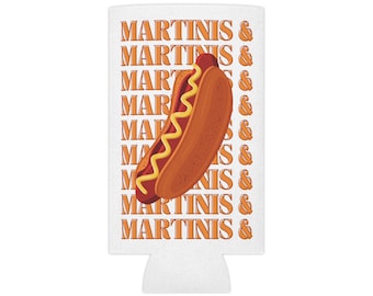 Martini's en Weenies vrijgezellenfeest blikjeskoeler