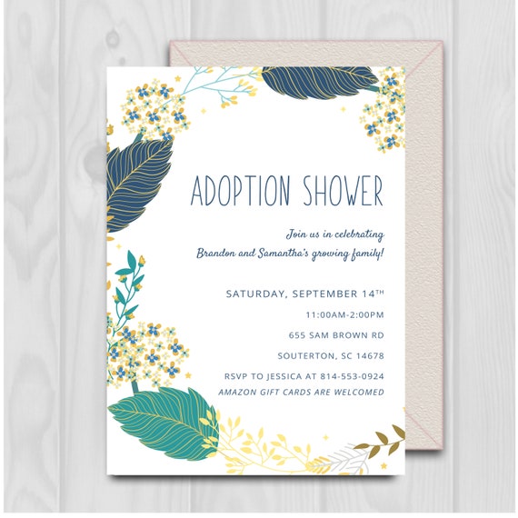 adoption baby shower invitations
