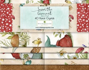Savor the Gnoment 40 Karat Crystals *Jelly Roll - 40 Pieces* By: Susan Winget - Wilmington Fabrics