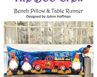 The Boo Crew *Applique Bench Pillow & Table Runner Sewing Pattern* By: JoAnn Hoffman